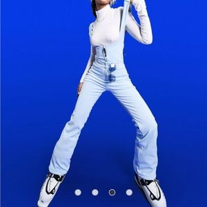 ASOS 4505 ski salopette in 80s shell style in Baby Blue - SZ 14